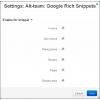 Alt-team Google Rich Snippets settings