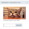 Всплывающие уведомления: Форма подписки