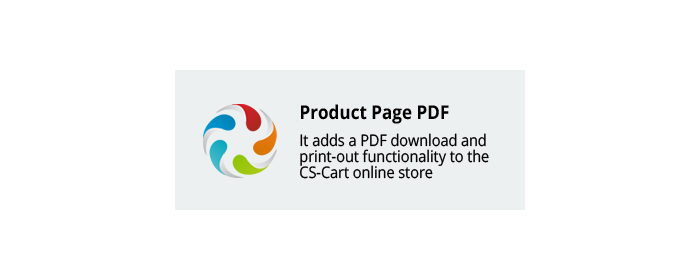 Product Page PDF CS-Cart add-on