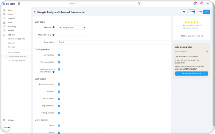 Google Analytics Enhanced Ecommerce GA4
