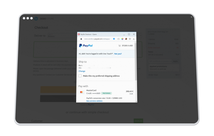 PayPal SDK checkout