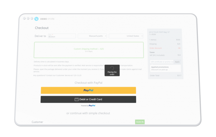 PayPal SDK checkout