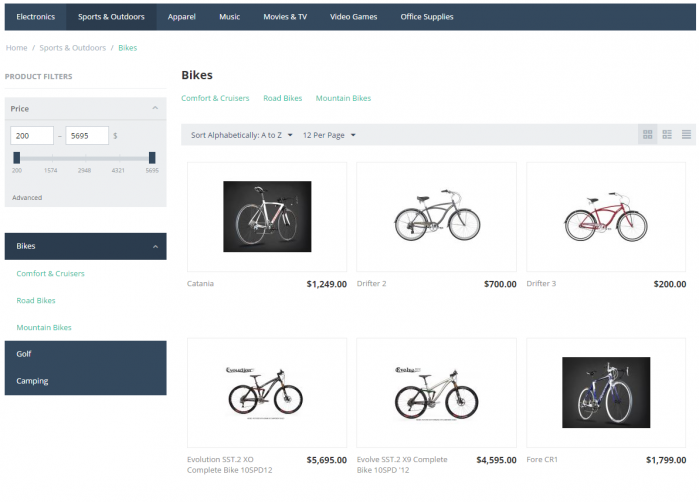 Accordion menu